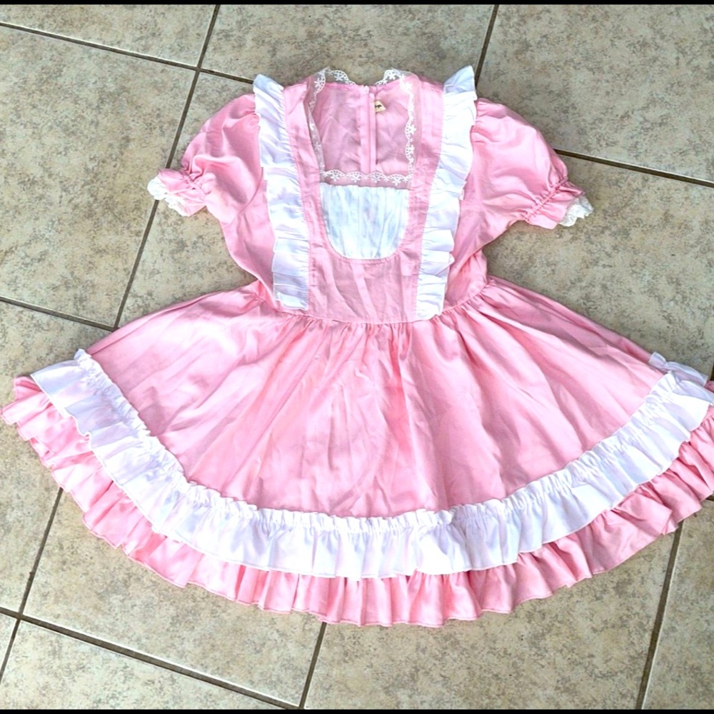 Ladies Babydoll cottagecore anime lore schoolgirl lolita ruffle Dress M